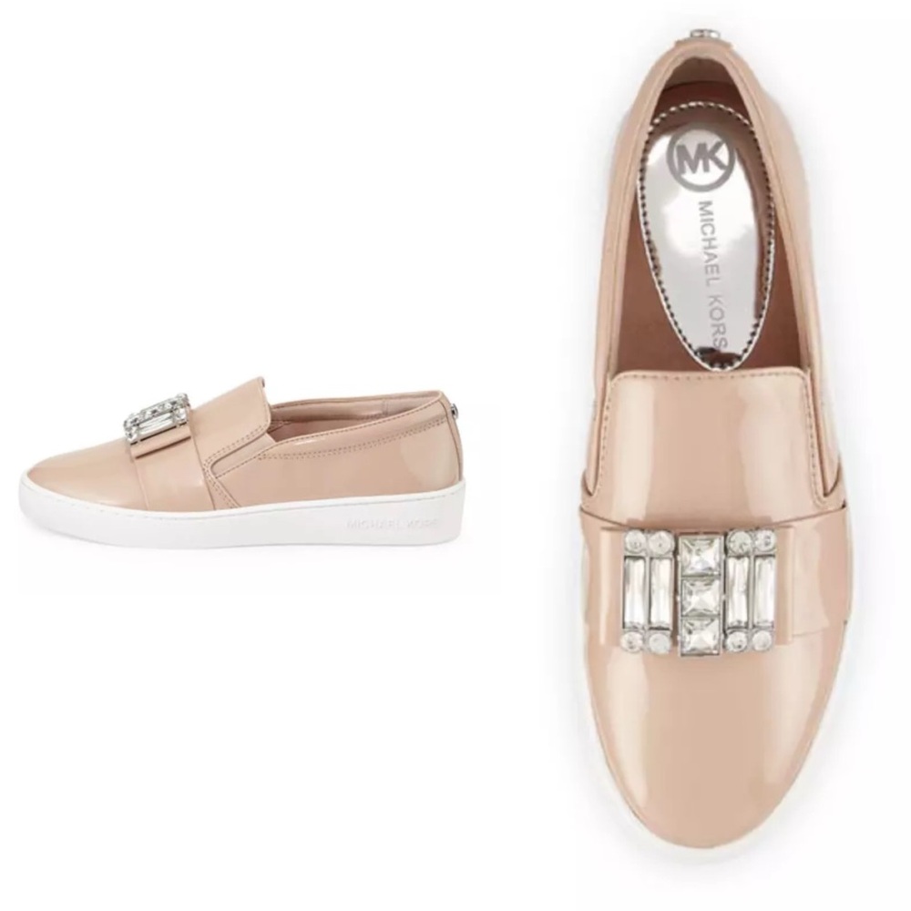 Michael Kors Michelle Women's Faux Patent Jewel Sneaker Sz 8.5